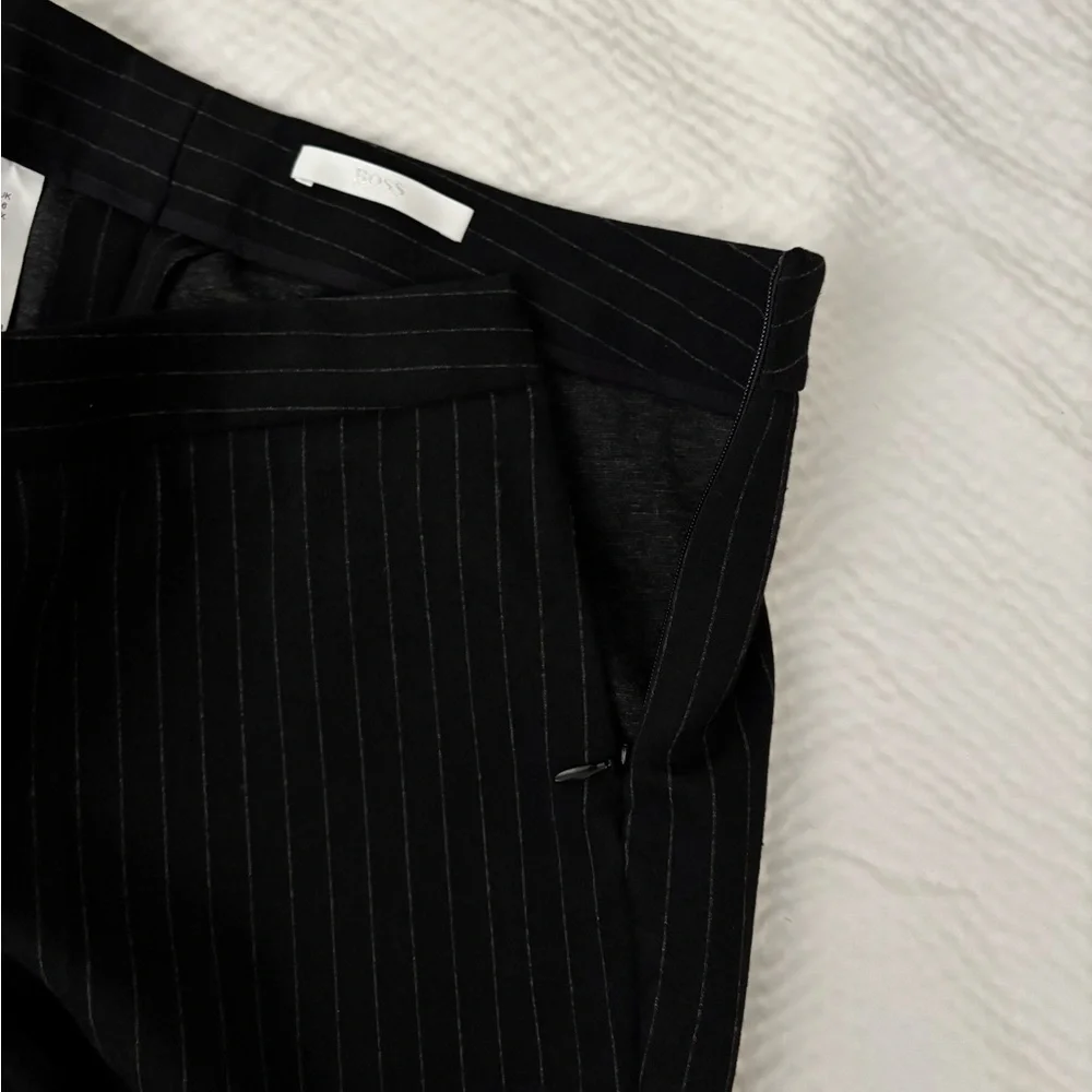 Hugo Boss Jolise Pinstripe Stretch Slim Leg Pant Suit
